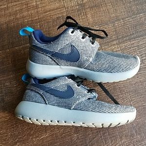 Nike Roshe Run 9C gray, midnight navy, blue color